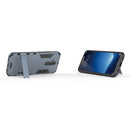 Shockproof PC + TPU Case for Huawei Mate 20 Lite, with Holder(Navy Blue)
