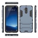 Shockproof PC + TPU Case for Huawei Mate 20 Lite, with Holder(Navy Blue)