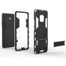 Shockproof PC + TPU Case for Huawei Mate 20 Pro, with Holder(Navy Blue)