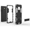 Shockproof PC + TPU Case for Huawei Mate 20 Pro, with Holder(Navy Blue)