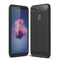For Huawei P smart / Enjoy 7S Brushed Texture Carbon Fiber Shockproof TPU Protective Back Case (Black)
