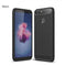 For Huawei P smart / Enjoy 7S Brushed Texture Carbon Fiber Shockproof TPU Protective Back Case (Black)