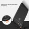 For Huawei P smart / Enjoy 7S Brushed Texture Carbon Fiber Shockproof TPU Protective Back Case (Red)