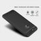For Huawei P smart / Enjoy 7S Brushed Texture Carbon Fiber Shockproof TPU Protective Back Case (Red)