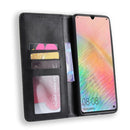 Magnetic Buckle Retro Texture Horizontal Flip Leather Case for Huawei Mate 20 X, with Holder & Card Slots & Wallet (Black)