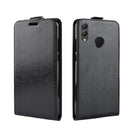 Business Style Vertical Flip Leather Protective Back Cover Case for Huawei Honor 8X, with Card Slot (Black)
