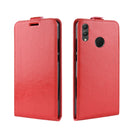 Business Style Vertical Flip Leather Protective Back Cover Case for Huawei Honor 8X, with Card Slot(Red)