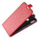 Business Style Vertical Flip Leather Protective Back Cover Case for Huawei Honor 8X, with Card Slot(Red)