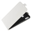 Business Style Vertical Flip Leather Protective Back Cover Case for Huawei Honor 8X, with Card Slot (White)