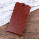Business Style Vertical Flip Leather Protective Back Cover Case for Huawei Honor 8X, with Card Slot(Brown)