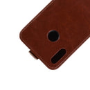 Business Style Vertical Flip Leather Protective Back Cover Case for Huawei Honor 8X, with Card Slot(Brown)