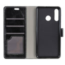 Retro Crazy Horse Texture Horizontal Flip Leather Case for Huawei P30 Lite, with Wallet & Holder & Card Slots & Photo Frame (Black)