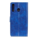 Retro Crazy Horse Texture Horizontal Flip Leather Case for Huawei P30 Lite, with Wallet & Holder & Card Slots & Photo Frame (Blue)