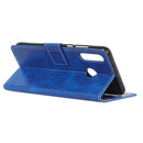 Retro Crazy Horse Texture Horizontal Flip Leather Case for Huawei P30 Lite, with Wallet & Holder & Card Slots & Photo Frame (Blue)
