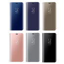 For Huawei Mate 9 Electroplating PC + PU Horizontal Flip Protective Case with Holder & Sleep / Wake-up Function (Black)