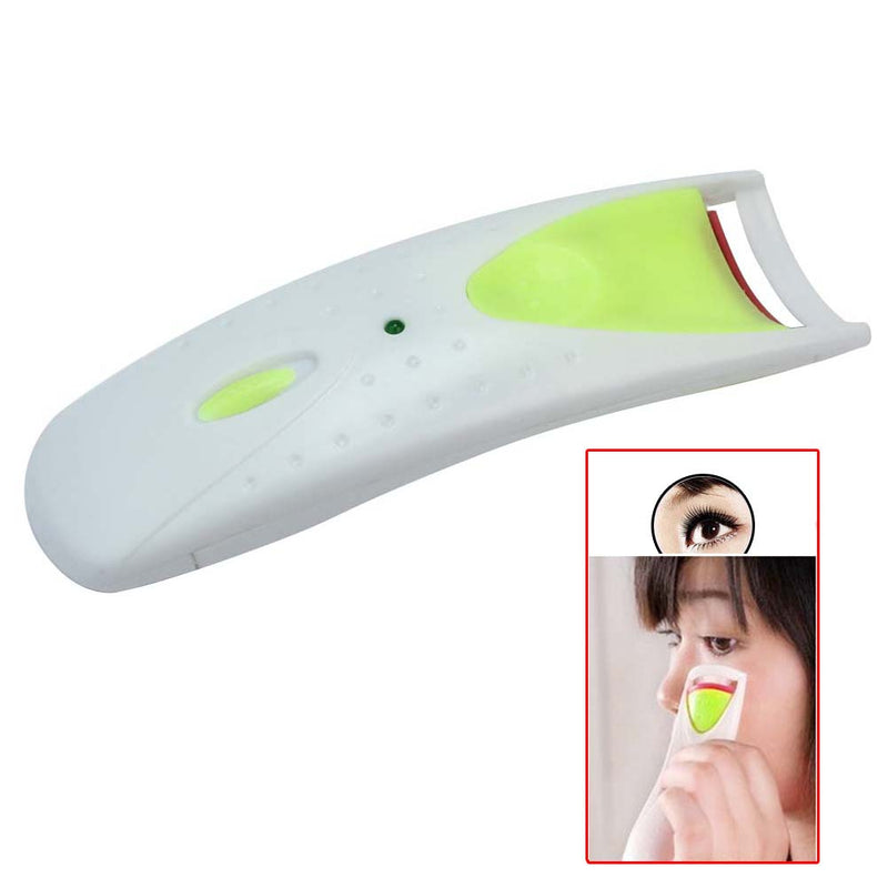 Electric Heated Eyelash Curler Long Lasting Battery Power Beauty Makeup Hot 1x