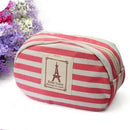 Pencil Bag Stationery-Storage Canvas Grid Brief-Style Stripes Students