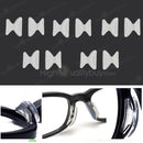 Clear 5 Pairs Air Chamber Nose Pads For Glasses Eyeglasses Sunglasses Screw