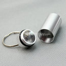 5 pcs Mini Waterproof Aluminum Pill Box Case Holder Bottle Keyring  Hot
