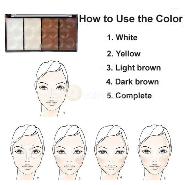 4 Colors Professional Eyeshadow Glitter Palette Natural Matte Makeup
