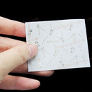 2Pcs Zipper Style Nail Art Stickers Fingernail Decals DIY Decoration