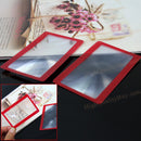 2 X Credit Card PVC Magnifier Magnifying Reading Visual Magnification Best