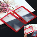 2 X Credit Card PVC Magnifier Magnifying Reading Visual Magnification Best