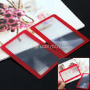 2 X Credit Card PVC Magnifier Magnifying Reading Visual Magnification Best