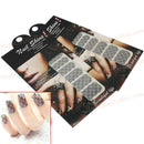 Transfer-Stickers Nail-Accessories Lace Black Grid Clear for Lady Easy 2x sticke