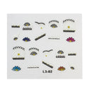 Nail-Decals Gift-Box Water-Stickers Flower-BlackSticker Nail-Foil-Decals