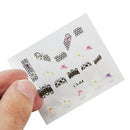 Nail-Decals Gift-Box Water-Stickers Flower-BlackSticker Nail-Foil-Decals