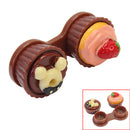 Lens-Case Kit-Holder Container Double-Contact-Lenses Cake-Glasses Box Cute