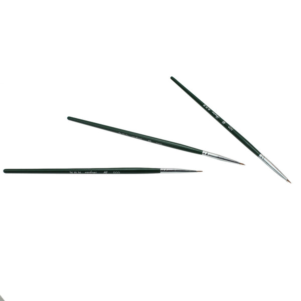 3 x Acrylic Nail Art Pen Tips Builder Gel Painting Brush Manicure Tool Set Hot