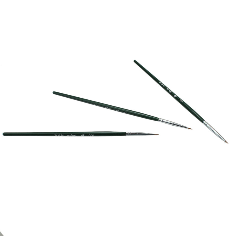 3 x Acrylic Nail Art Pen Tips Builder Gel Painting Brush Manicure Tool Set Hot