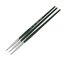 3 x Acrylic Nail Art Pen Tips Builder Gel Painting Brush Manicure Tool Set Hot