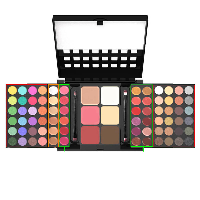 1 PC Women Detail About 78 Colors Make up Set Eyeshadow Lip Gloss Palette Best