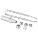 2 x Portable Stainless Steel Eyelash Eyebrow Hair Removal Tweezer with LED Hot
