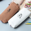 2Pcs Canvas Case Retro Bike Bag Makeup Storage Holder Coin Pen Pencil Pouch