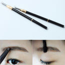 2Pcs Waterproof Eyebrow Pencils with Brow Brush Smudge-proof Dark Brown
