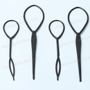 4x Easy Plastic Topsy Tail Hair Braid Ponytail Styling Maker Clip Tool Hot