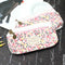 Cosmetic-Bags Beauty-Case Travel-Organizer Bath-Wash Women Canvas Box Flowers