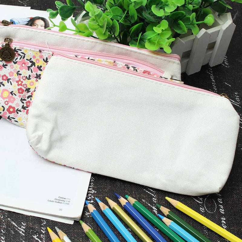 Cosmetic-Bags Beauty-Case Travel-Organizer Bath-Wash Women Canvas Box Flowers
