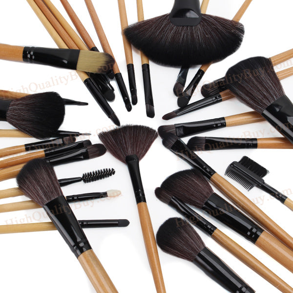 32Pcs Pro Makeup Brush Set Eyebrow Shadow Face Powder Foundation Brushes + Case