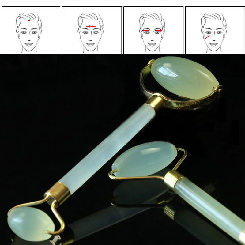 Natural Stones Jape massager Guasha Facial Beauty Massager Tool Roller 1x Hot