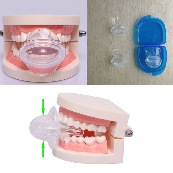 Tongue Stopper Anti Snoring Mouthpiece Device Medical Silicone Breathing Slee