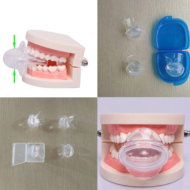 Tongue Stopper Anti Snoring Mouthpiece Device Medical Silicone Breathing Slee