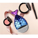 1 x Plastic Handle Fish Shape Mermaid Kabuki Powder Makeup Cosmetic Brush New