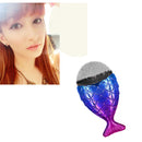 1 x Plastic Handle Fish Shape Mermaid Kabuki Powder Makeup Cosmetic Brush New