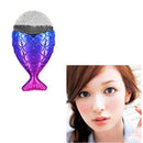 1 Pcs Plastic Handle Fish Shape Mermaid Kabuki Powder Makeup Cosmetic Brush
