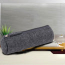 1Pcs Large Capacity Pencil Case Felt Box Stationery Travel Cosmetic Bags Gray